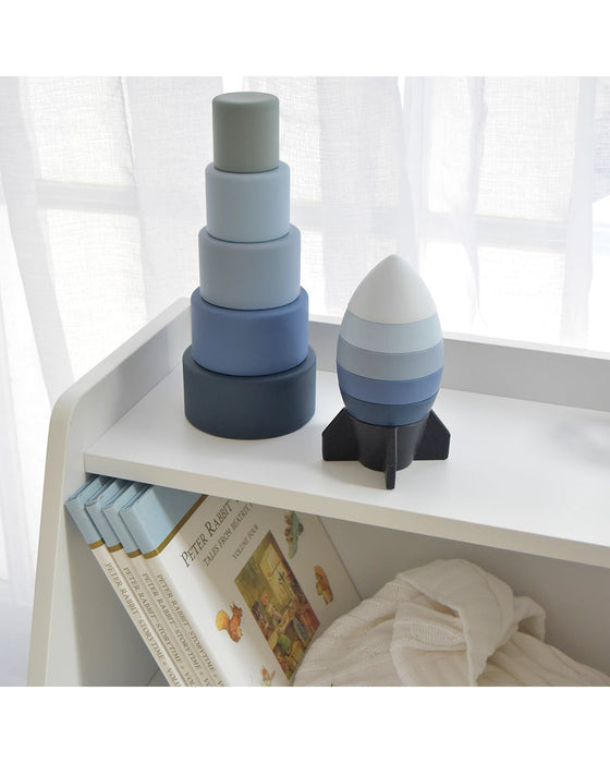 Silicone Rocket Stacking Puzzle