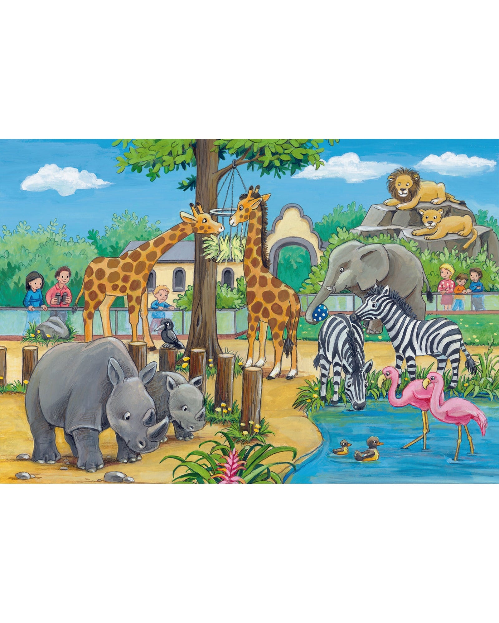 Ravensburger Welcome To The Zoo Puzzle 2X24 Piece