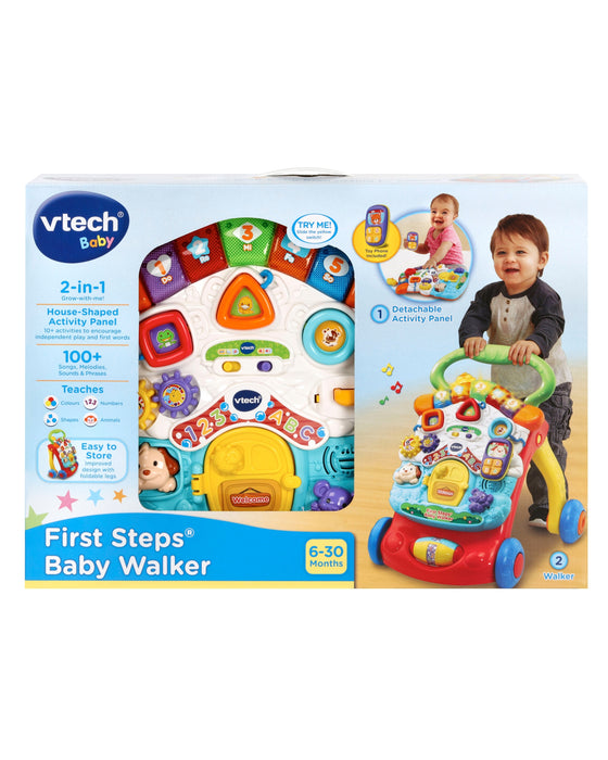 Vtech first steps baby walker yellow 2025