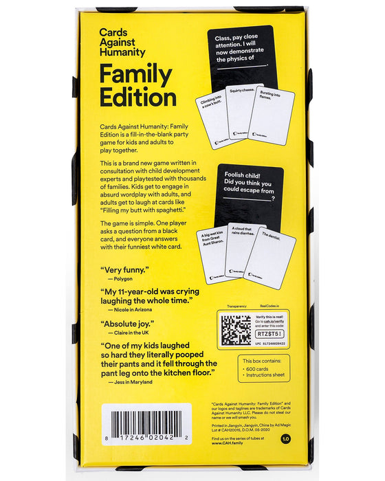 Cards Against HumanityFamily Edition