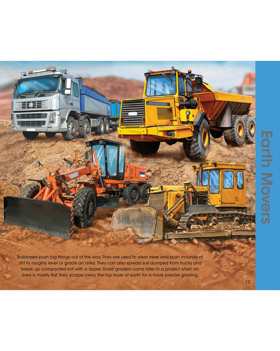 Discover the Trucks and Diggers Hardback Book