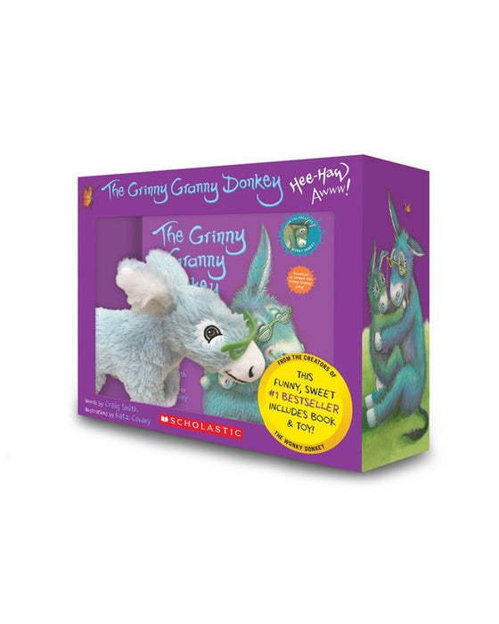The Grinny Granny Donkey Box Set with Plush