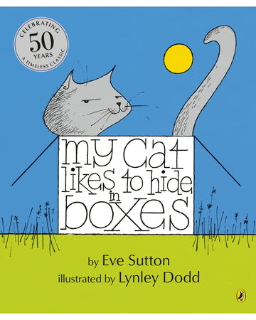 My Cat Likes to Hide In Boxes Hardback Book