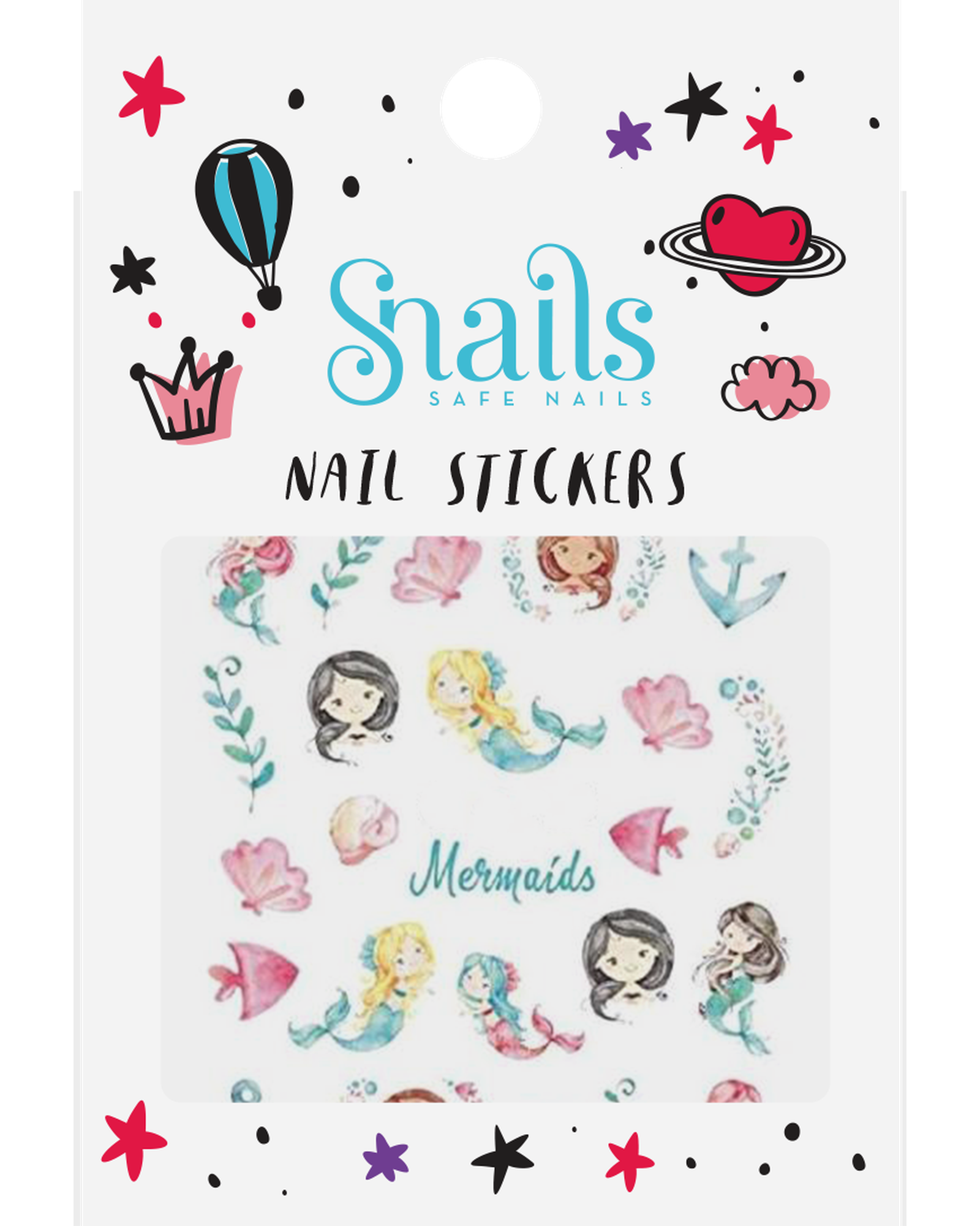 Snails Nail Stickers Mermaids