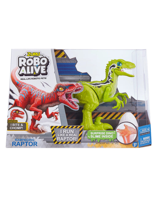 Robo Alive-Robotic Raptor with Slime - Assorted