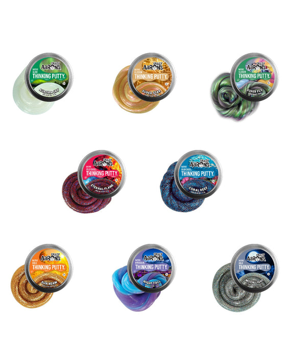 Aarons Putty 2 Inch Mini Thinking Putty Trendsetters 72 Tin - Assorted