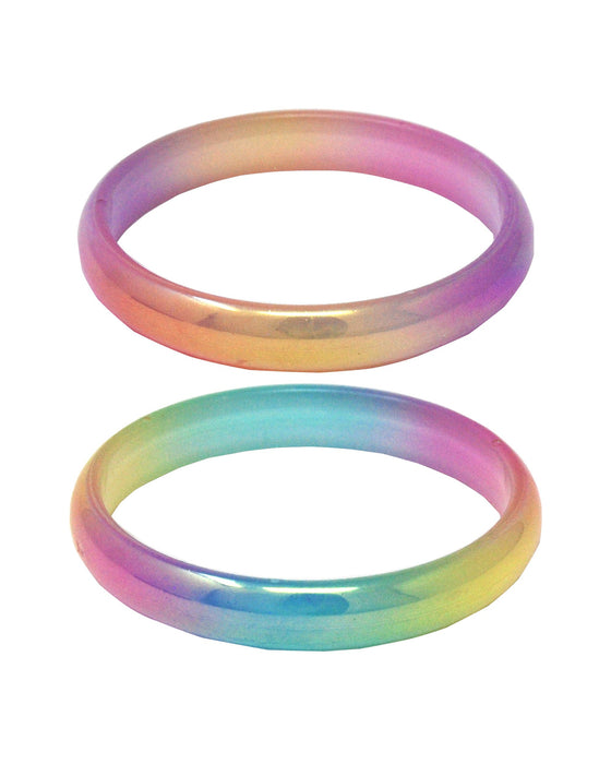 Pink Poppy Bangle Pastel Iridescent Multi Colored