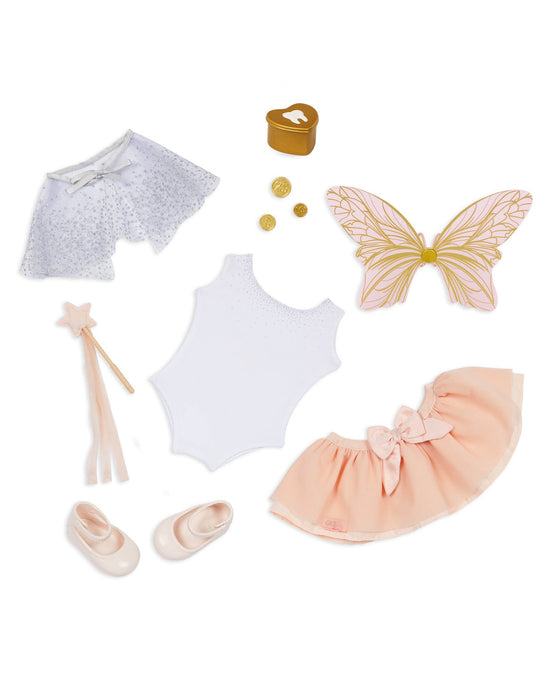 Our Generation Deluxe Tooth Fairy Outfit with Wings and Accessories