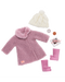 OG Deluxe Sherpa Coat W Knitted Pompom Hat Outfit - Kidstuff