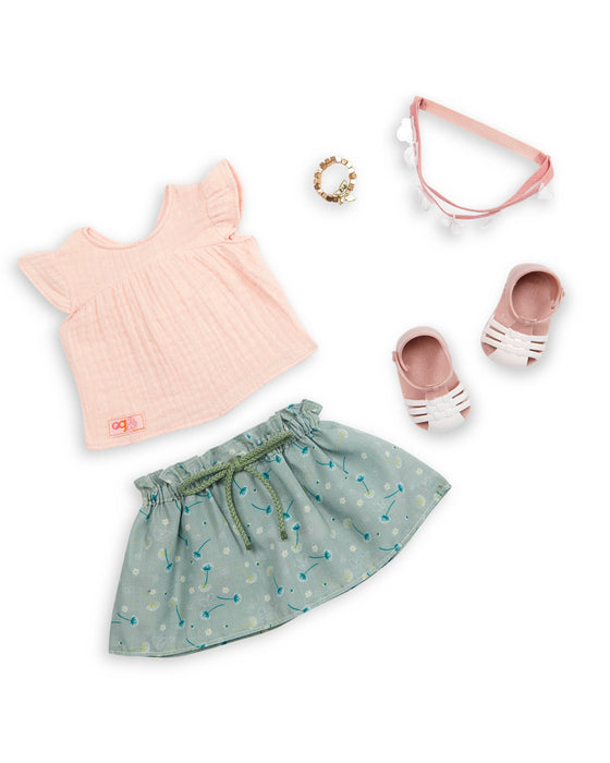 Our Generation Outdoors Skirt Outfit