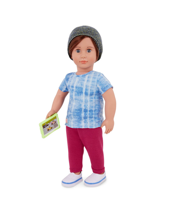 Our Generation Boys Jogger and Beanie Hat Outfit