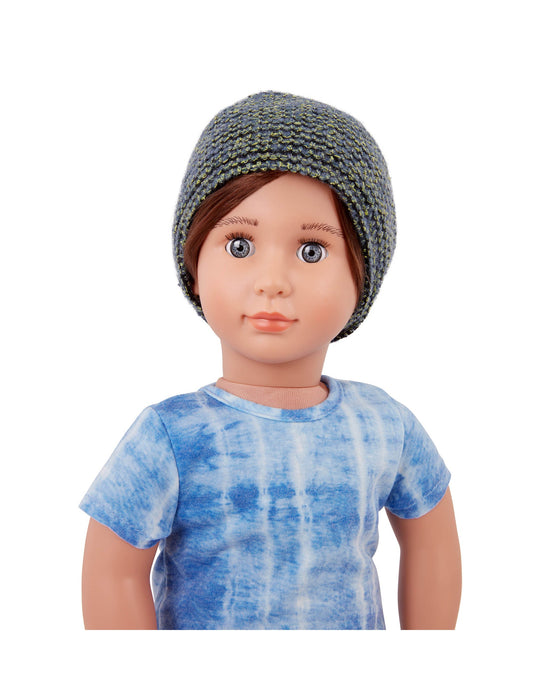 Our Generation Boys Jogger and Beanie Hat Outfit