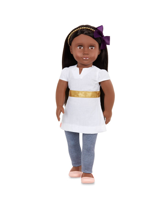 Our Generation Doll with Tunic and Beaded Headband Visala