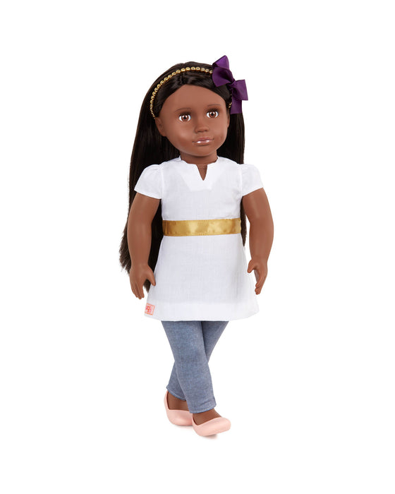 Our Generation Doll with Tunic and Beaded Headband Visala