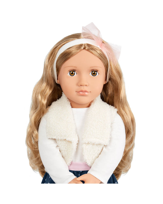 Our Generation Doll with Polka Dot Skirt and Headband Julie Marie
