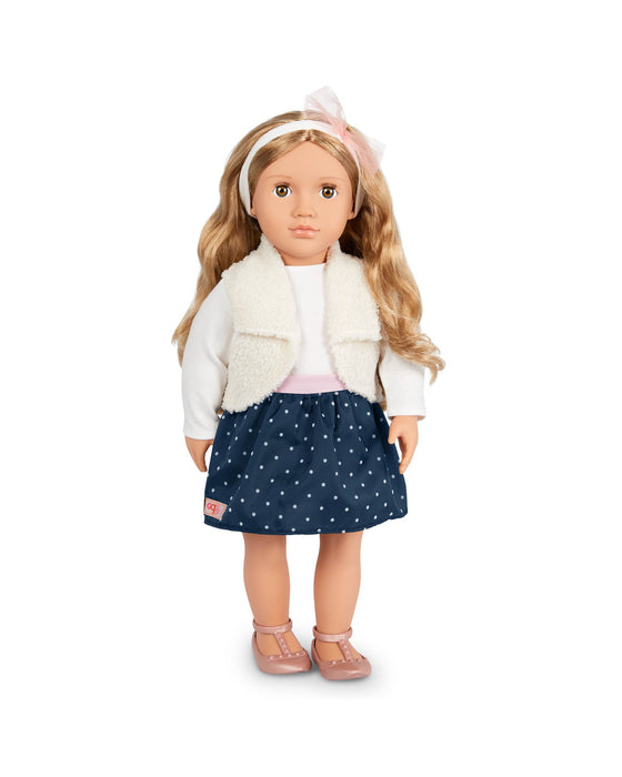 Our Generation Doll with Polka Dot Skirt and Headband Julie Marie