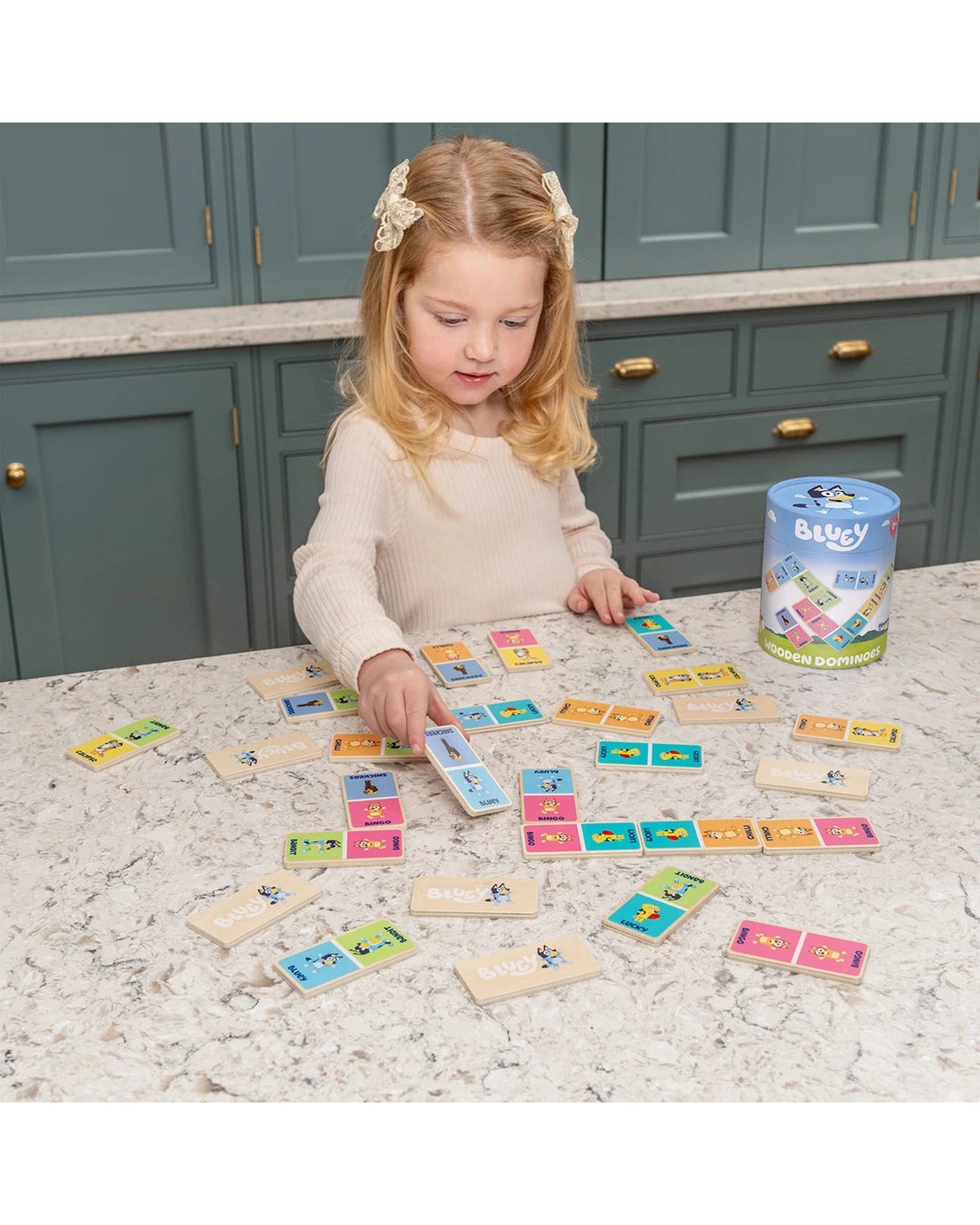 Bluey Wooden Dominoes Set