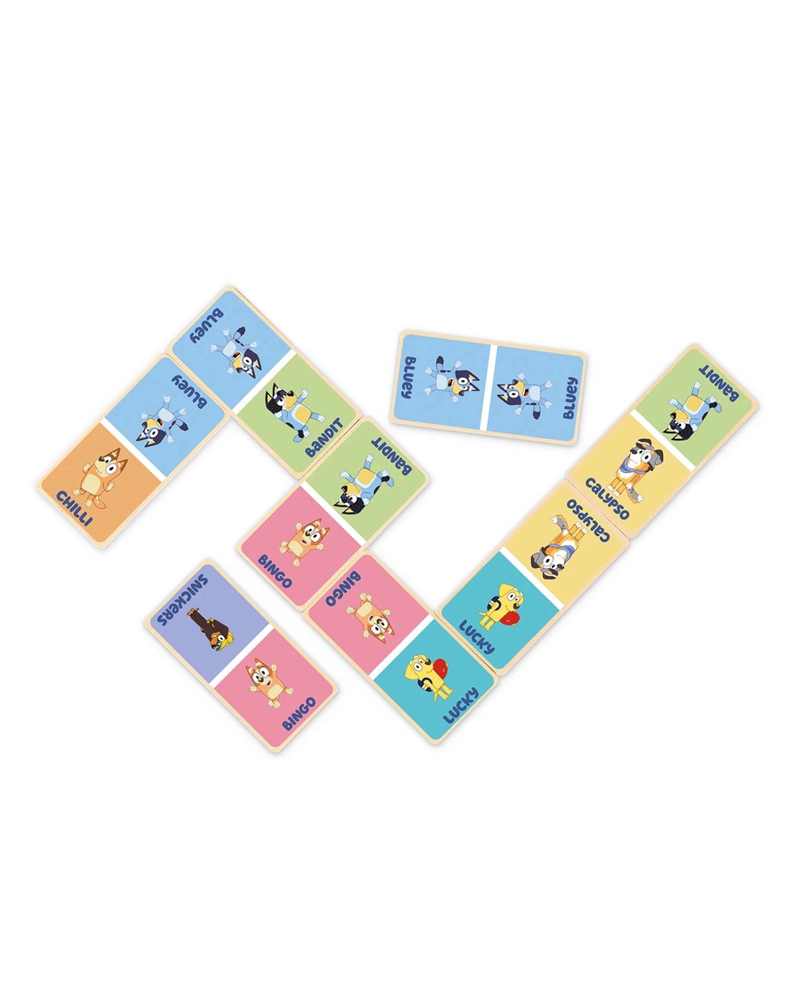 Bluey Wooden Dominoes Set