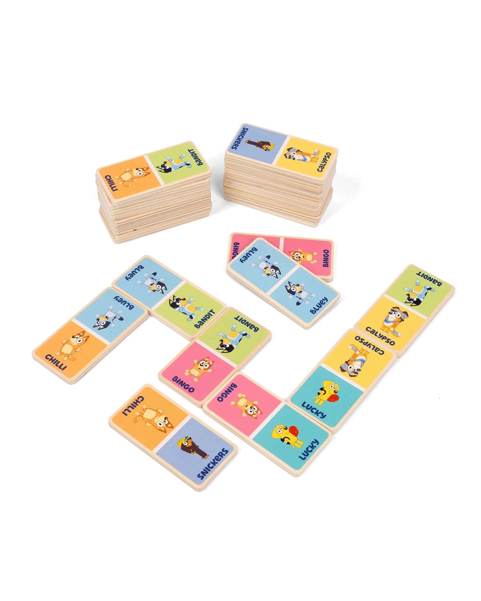 Bluey Wooden Dominoes Set