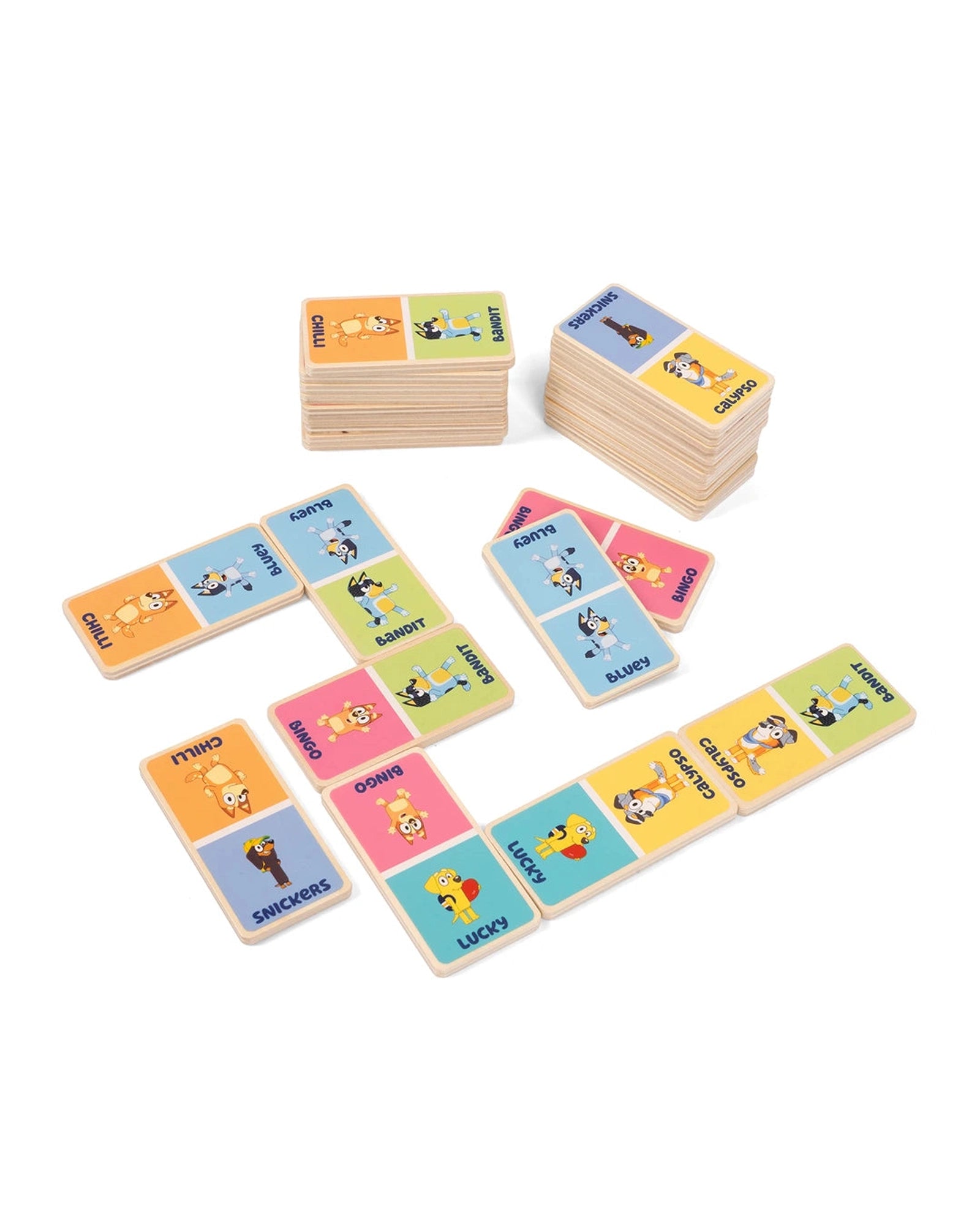 Bluey Wooden Dominoes Set