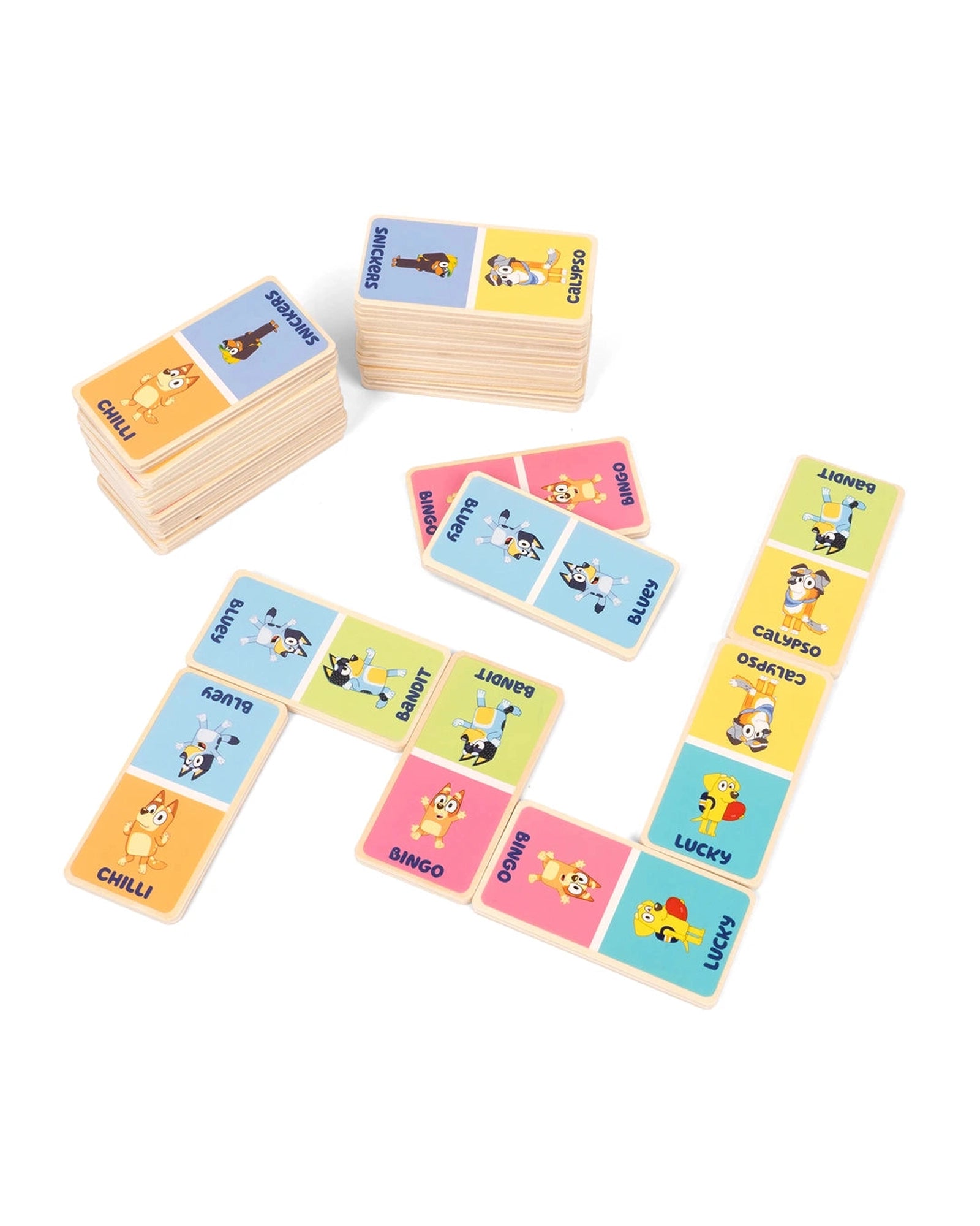 Bluey Wooden Dominoes Set
