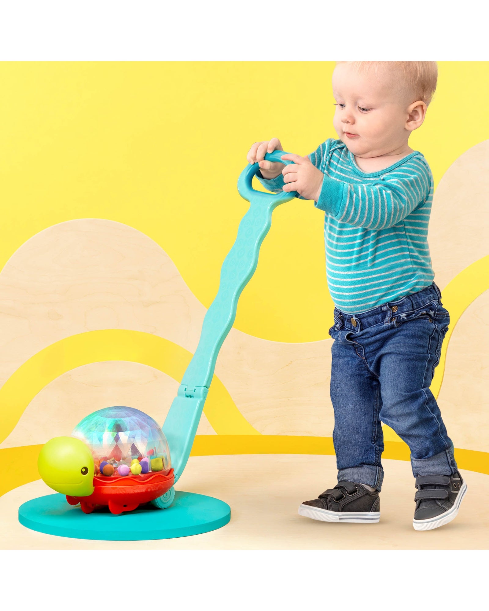 Light Up Turtle Walker and Popper – Kidstuff - Main Image