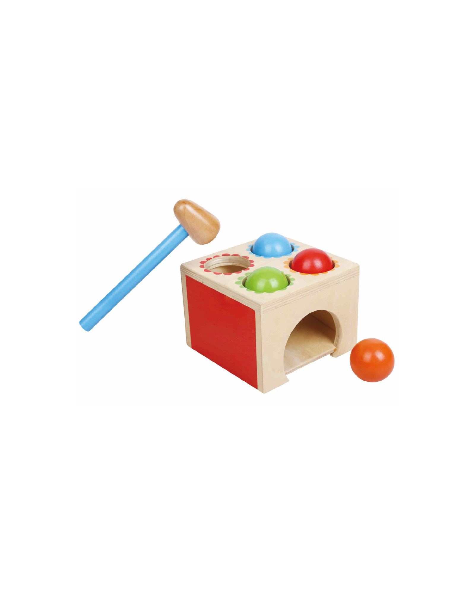 Wooden hammer online and ball toy