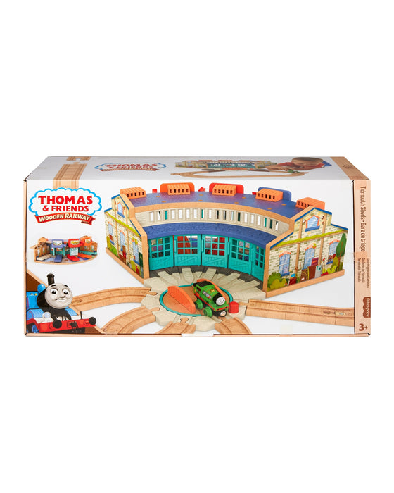 Fisher Price Thomas and Friends Wooden Railway Tidmouth Sheds Starter Train Set