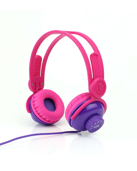 Onear Volume Control Headphones Pink