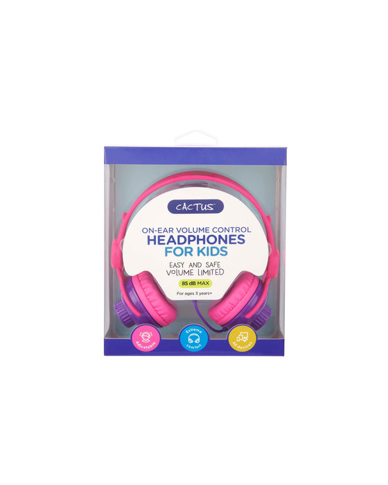 Onear Volume Control Headphones Pink