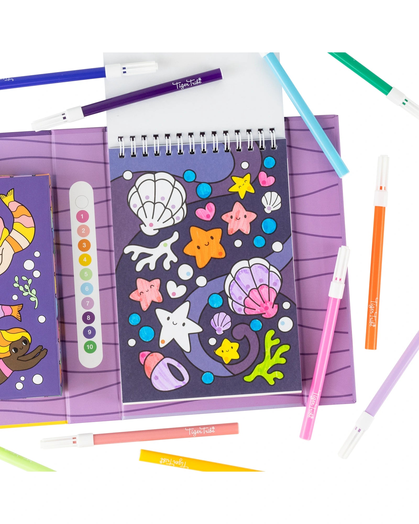 Tiger Tribe Colour by Numbers Mermaids and Friends