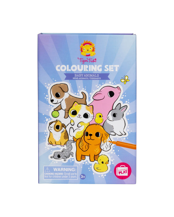 Tiger Tribe Colouring Set Baby Animals