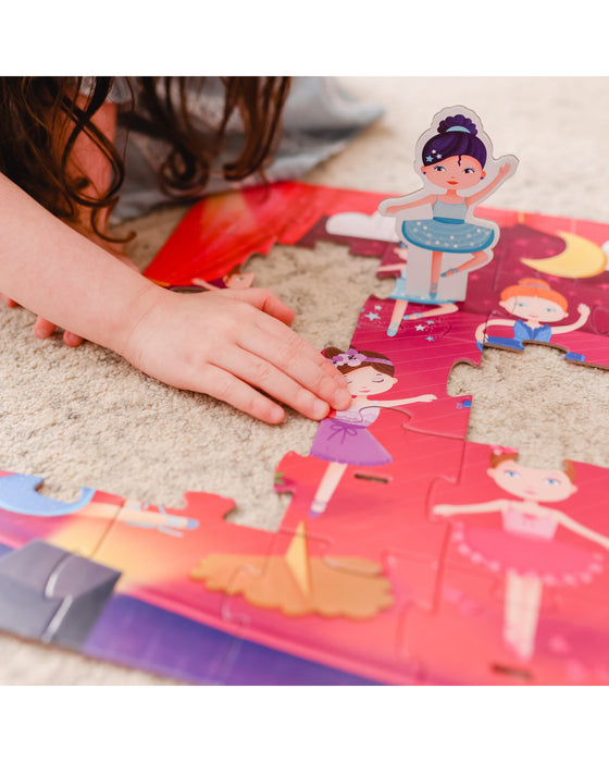 Sassi 3D Puzzle And Book Learn Colours Ballerinas