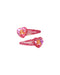 Pink Poppy Princess Hairclips