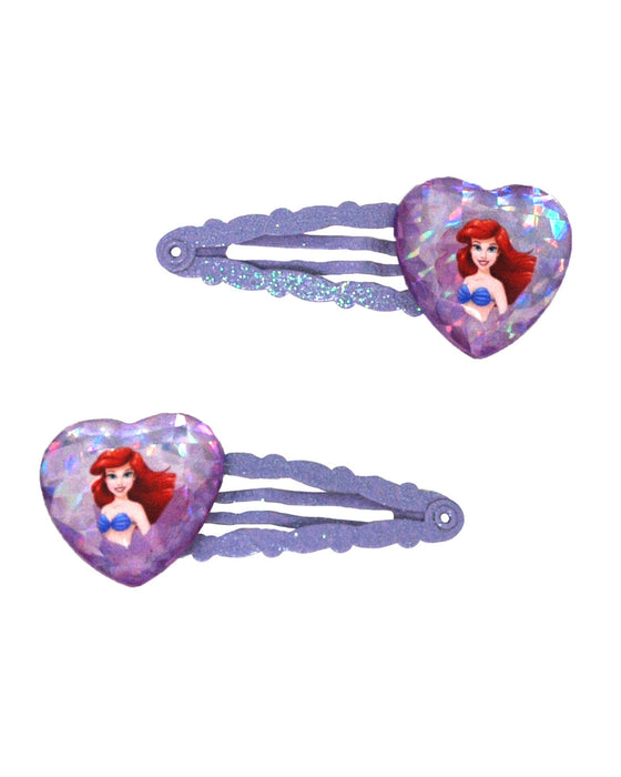 Pink Poppy Ariel Heart Gem Snapclips