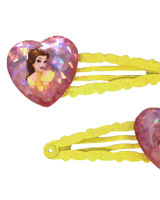 Pink Poppy Belle Heart Gem Snapclips