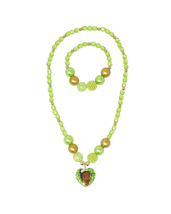 Pink Poppy Disney Tiana Necklace and Bracelet Set Kidstuff