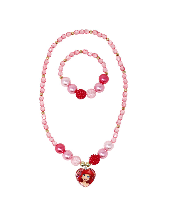 Pink Poppy Disney Ariel Necklace and Bracelet Set