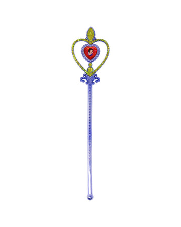 Pink Poppy Disney Snow White Heart Gemstone and Glitter Wand