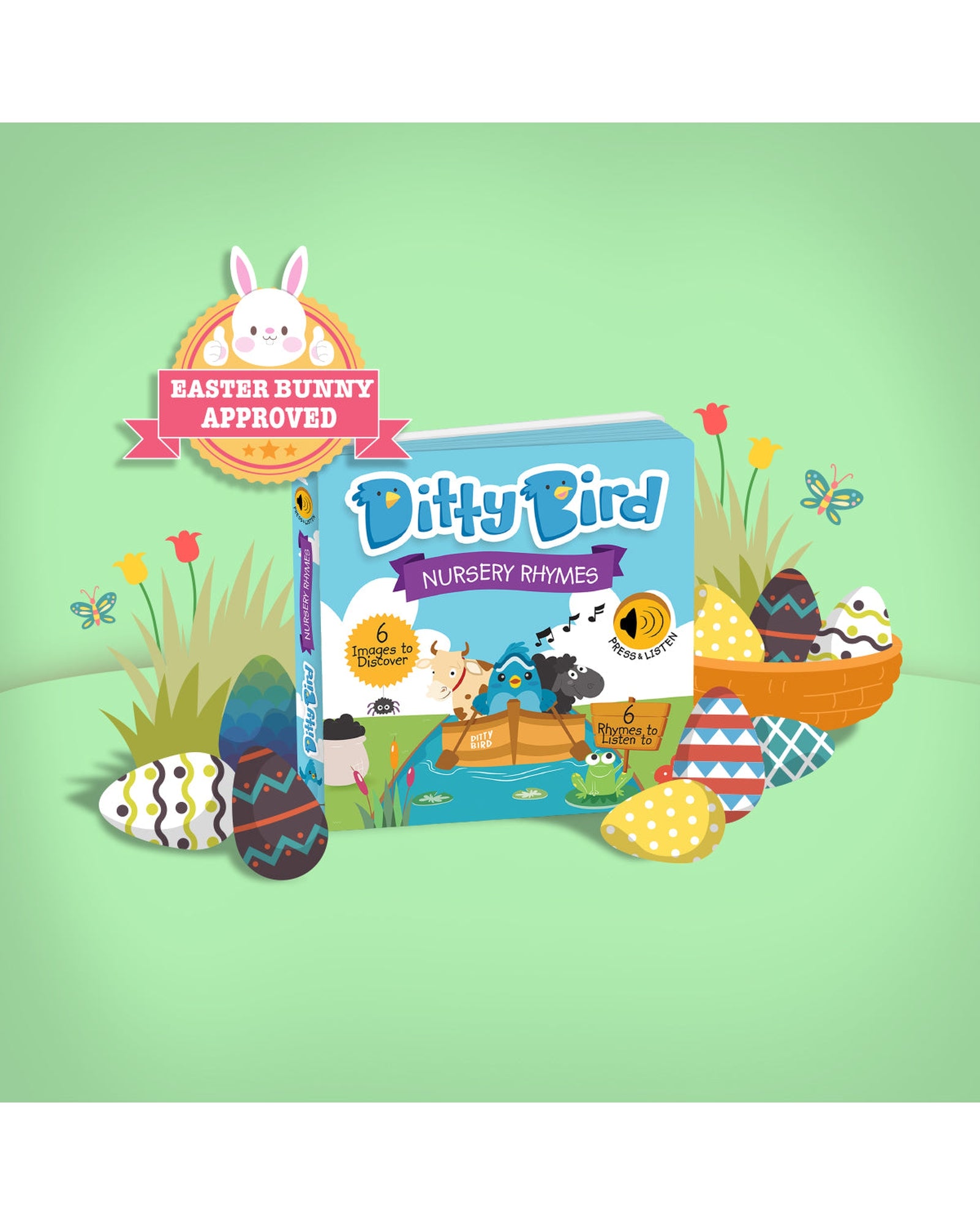 Ditty Bird Nursery Rhymes Board Book - Kidstuff