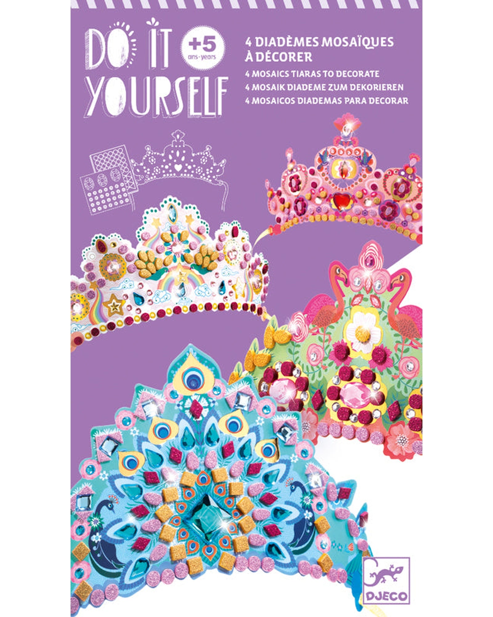 Djeco Do It Yourself Like A Princess Tiaras