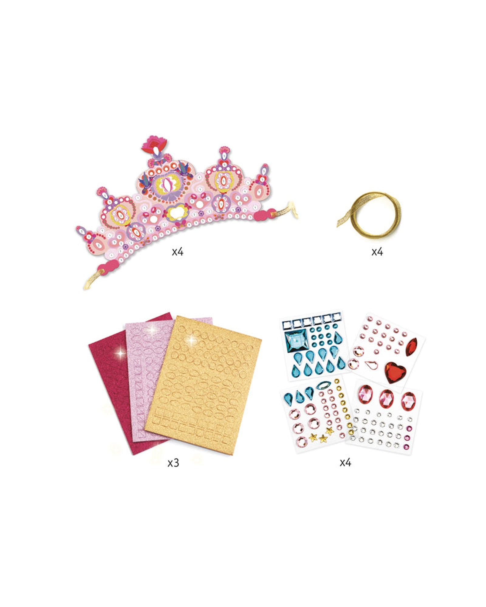 Djeco Do It Yourself Like A Princess Tiaras