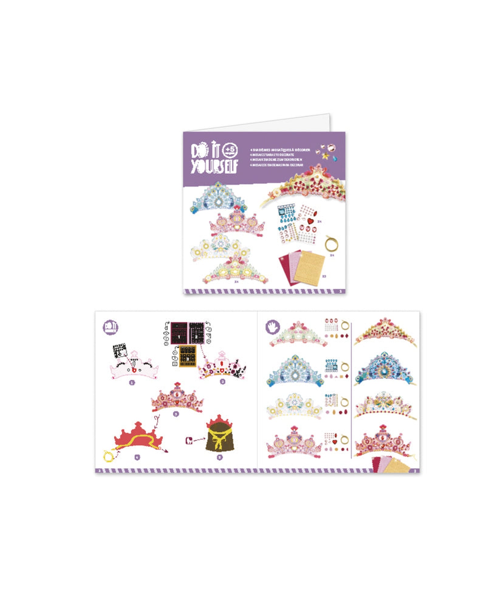Djeco Do It Yourself Like A Princess Tiaras