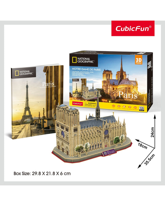 National Geographic 3D Puzzle Notre Dame 128PC