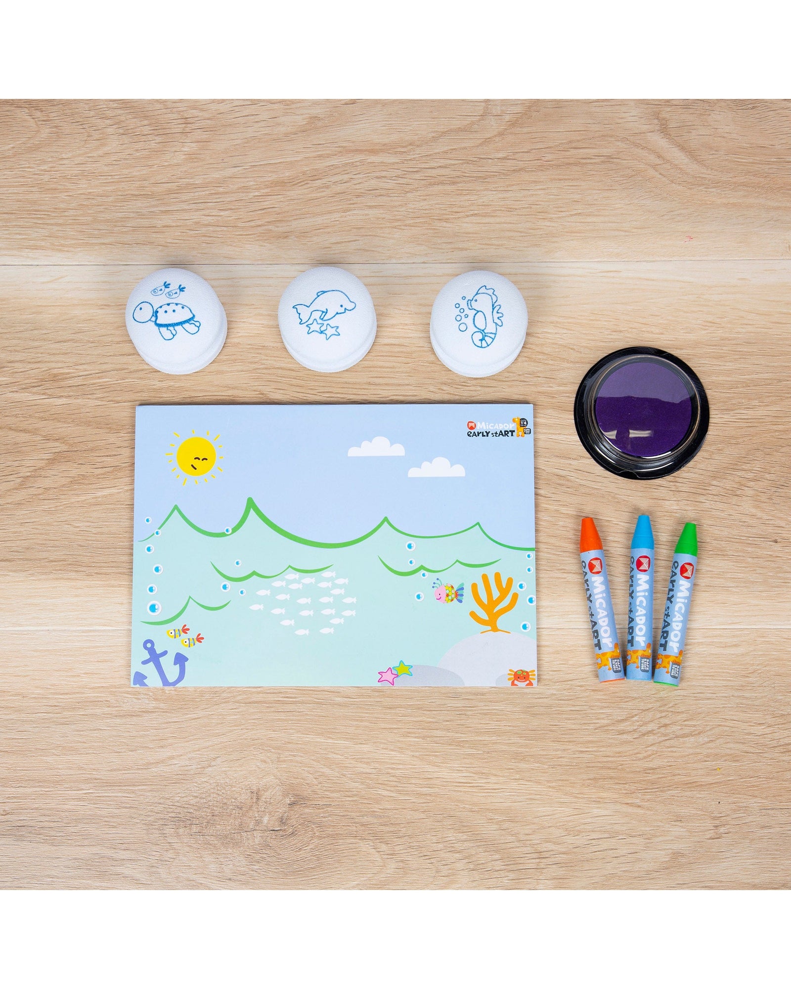 early stART Stamp Colour Mini Sea