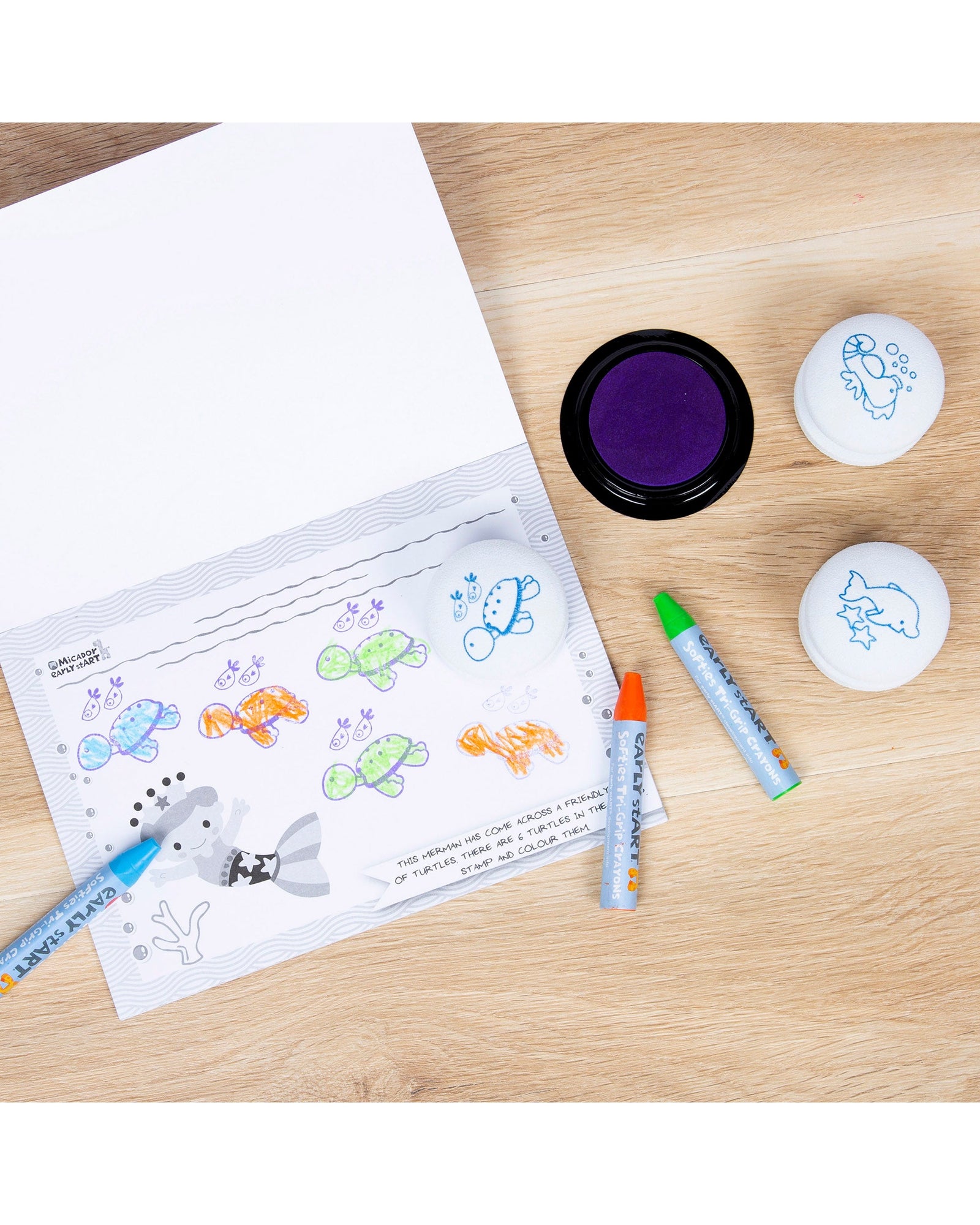 early stART Stamp Colour Mini Sea
