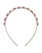 Pink Poppy Headband Gemstone Heart