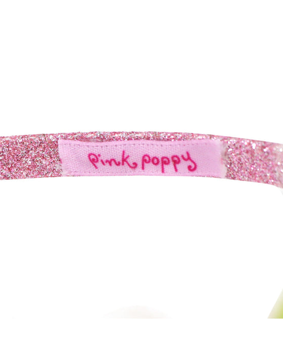 Pink Poppy Rainbow Butterfly Floral Headband