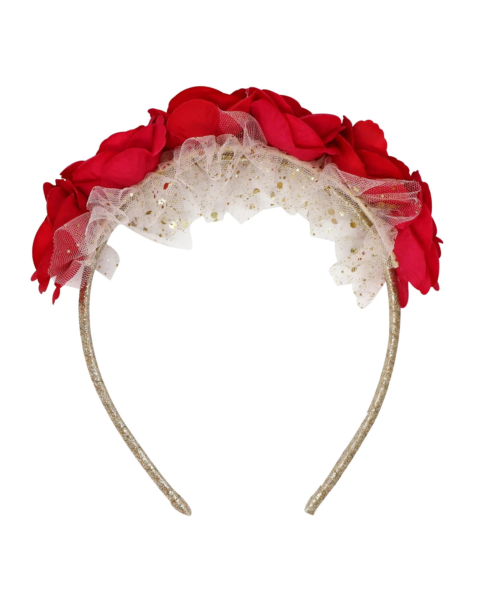 Pink Poppy Christmas Headband Holiday Floral