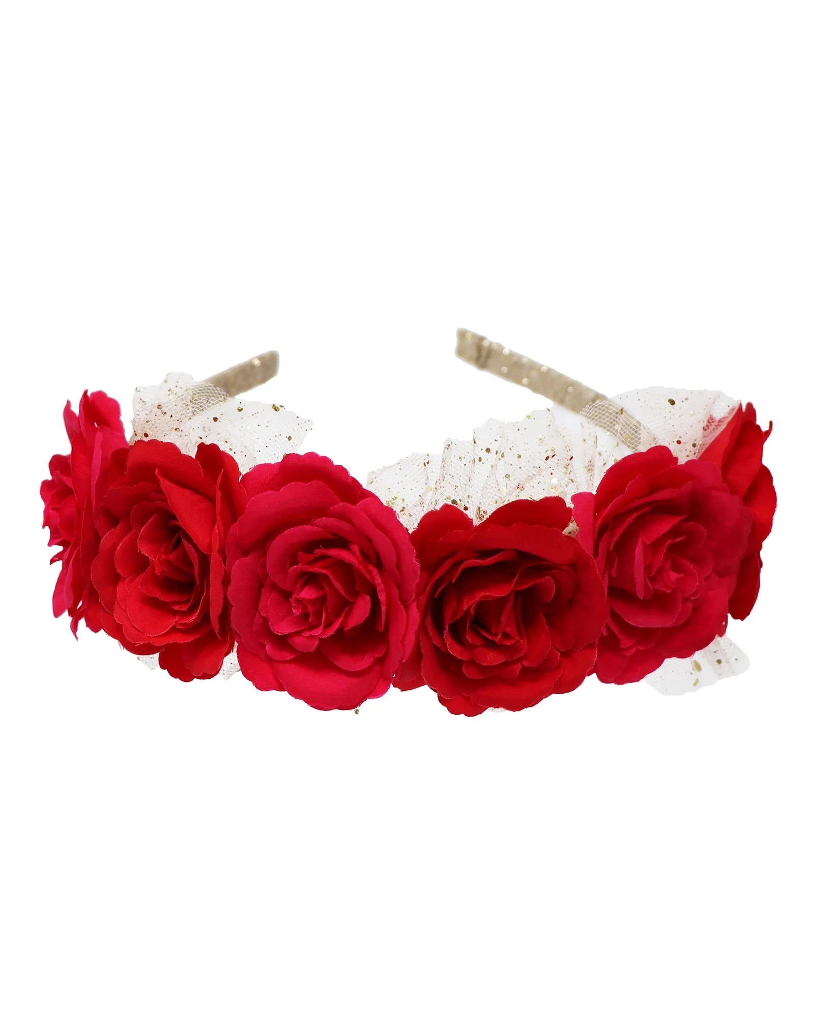 Pink Poppy Christmas Headband Holiday Floral